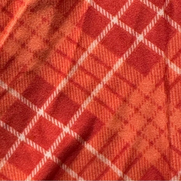 LulaRoe OS Soft Leggings One Size 2-10 Small-Large Checked Orange Multitone - Picture 5 of 15